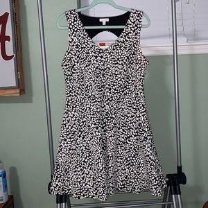 Black and white cheetah dress